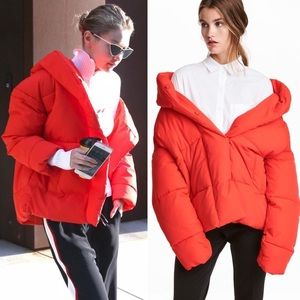 H&M Puffer as seen on Gigi Hadid